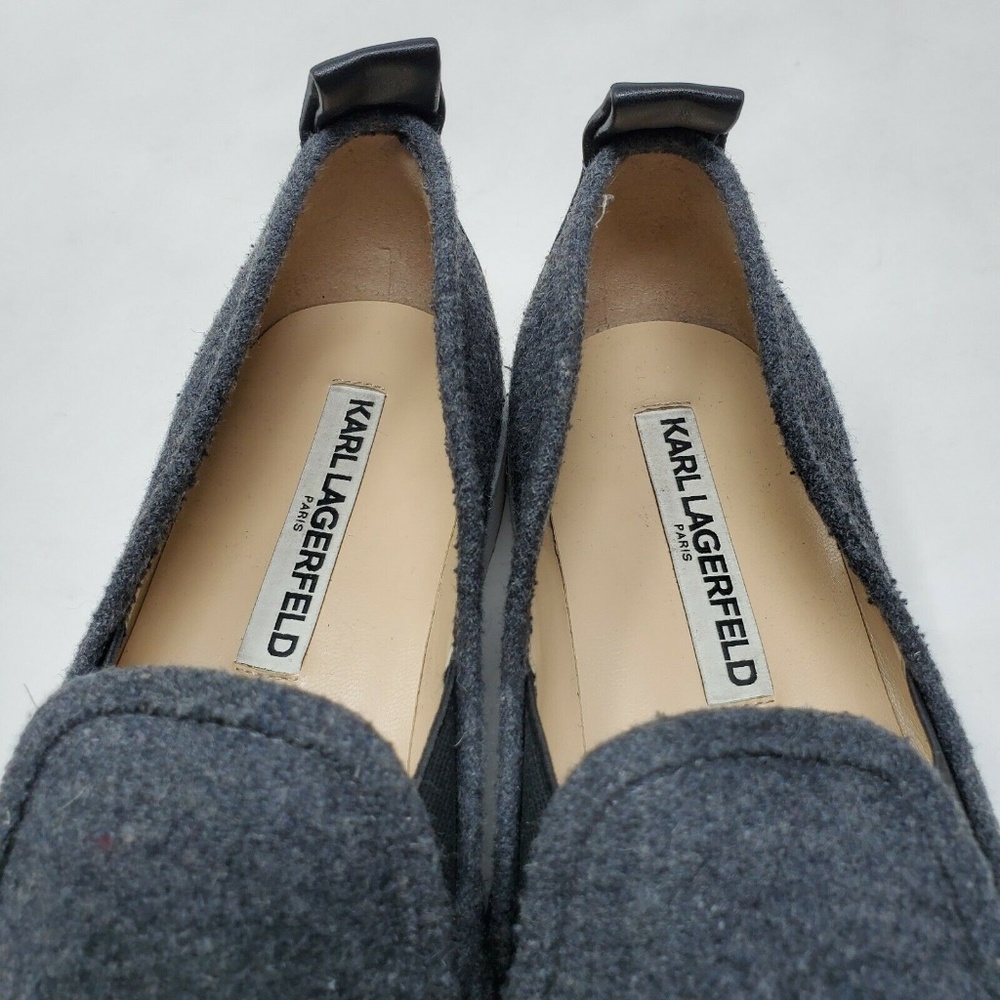 Karl Lagerfeld Black Charcoal Cler2 Slip On 8.5 M. - Picture 6 of 8